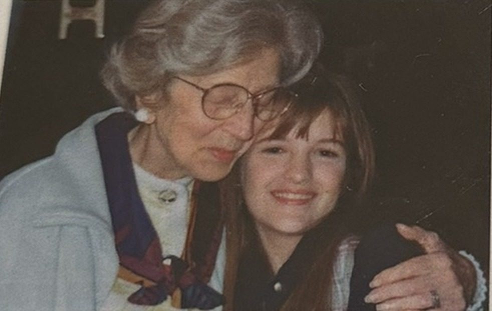 Young Jessie-Ann with Marguerite Henry in Marguerite's home